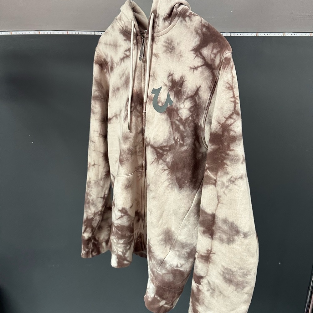 Brown Tie-Dye true religion Hoodie